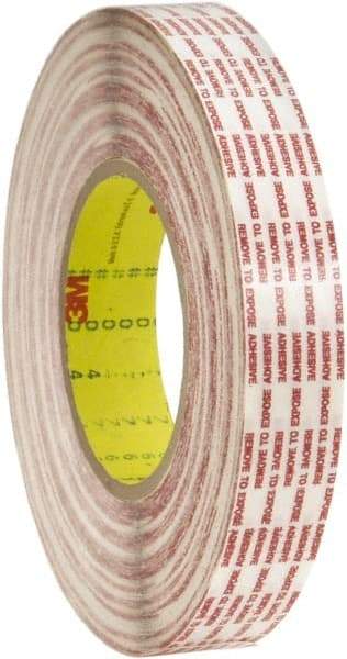 3M - 1" x 60 Yd Rubber Adhesive Double Sided Tape - 6 mil Thick, Polypropylene Film Liner, Series 476XL - Strong Tooling