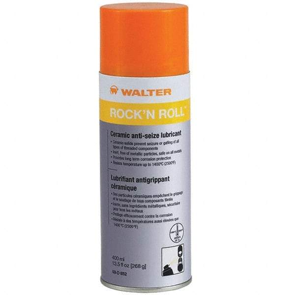 WALTER Surface Technologies - 10.6 oz Aerosol General Purpose Anti-Seize Lubricant - Metal Free, 2,500°F, White, Food Grade, Water Resistant - Strong Tooling