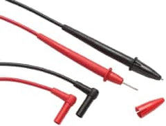 Fluke - Black/Red Electrical Test Equipment Leads - Use with Electrical Test Equipment with 4mm Adapters - Strong Tooling