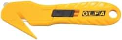 Olfa - Retractable Utility Knife - 1.58" High Carbon Tool Steel Blade, Yellow Nylon-6 Polyamide Handle, 1 Blade Included - Strong Tooling