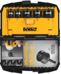 DeWALT - 5 Piece, 3" to 1-3/8" Saw Diam, Impact Rated Hole Saw Kit - Bi-Metal, Toothed Edge, Includes 5 Hole Saws - Strong Tooling