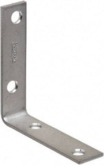 National Mfg. - 3" Long x 3/4" Wide, Steel, Corner Brace - Zinc Plated - Strong Tooling