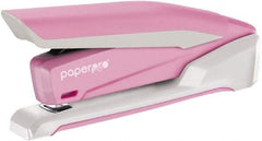 PaperPro - 20 Sheet Long Reach Stapler - Pink & White - Strong Tooling