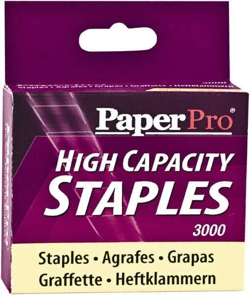 PaperPro - 3/8" Leg Length, Steel High Capacity Staples - 65 Sheet Capacity, For Use with PaperPros 1200 & 1210 - Strong Tooling