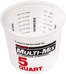 SEYMOUR-MIDWEST - 5 Qt, Plastic Round White Bucket & Pail Kit - Strong Tooling