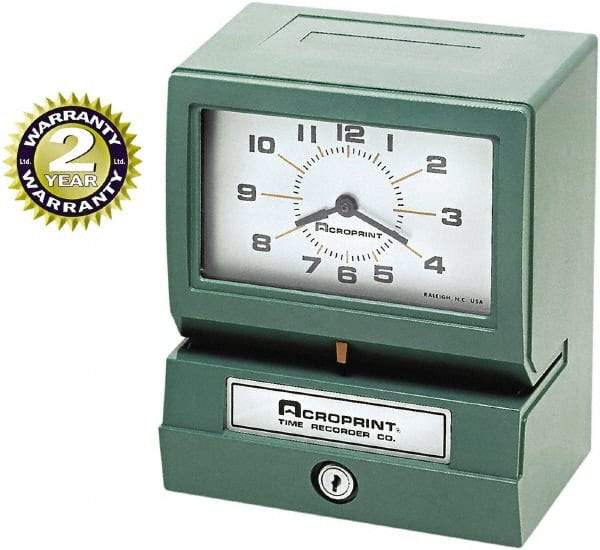 Acroprint Time Recorder - Time Clocks & Time Recorders Punch Style: Manual Power Source: AC Adapter - Strong Tooling