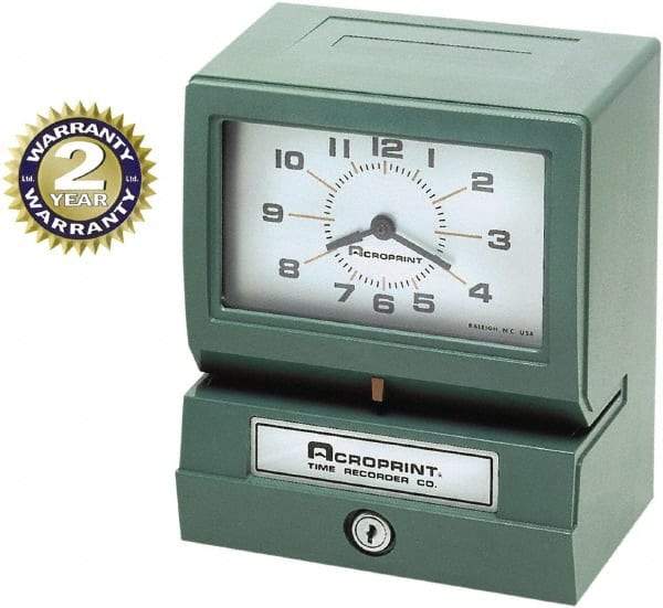 Acroprint Time Recorder - Time Clocks & Time Recorders Punch Style: Manual Power Source: AC Adapter - Strong Tooling