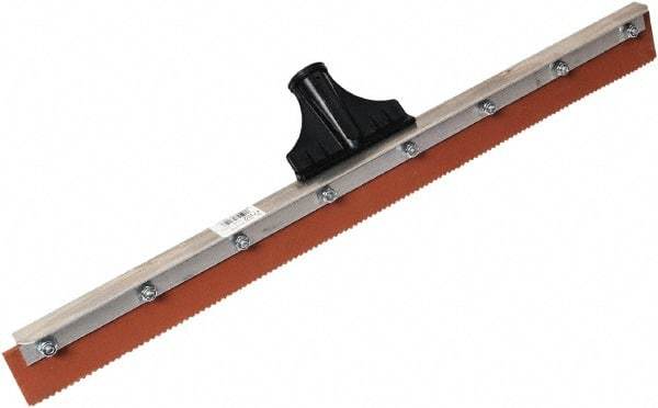 SEYMOUR-MIDWEST - 24-3/8" Rubber Blade Floor Squeegee - Threaded End, Single Edge, Aluminum Holder - Strong Tooling