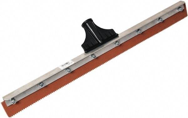 SEYMOUR-MIDWEST - 23-15/16" Rubber Blade Floor Squeegee - Threaded End, Single Edge, Aluminum Holder - Strong Tooling