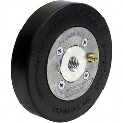 Dynabrade - 5" Wheel OD, 1" Wheel Width, 4,500 RPM, Aluminum, Pneumatic Wheel with Hub - 15-1/2" Long x 1" Wide, 5/8" Wheel Arbor Hole, For Use with 13214 & 13523 Dynastraight Air-Powered Abrasive Finishing Tools - Strong Tooling