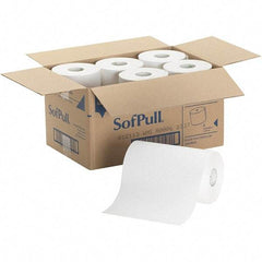 Georgia Pacific - Hard Roll of 1 Ply White Paper Towels - 9" Wide, 400' Roll Length - Strong Tooling