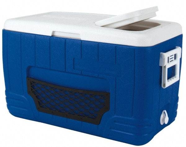 PRO-SAFE - 48.6 Qt Ice Chest - Plastic, Blue/White - Strong Tooling