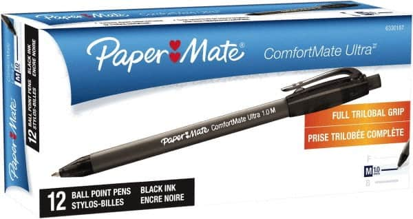 Paper Mate - 1mm Ball Point Retractable Pen - Black - Strong Tooling