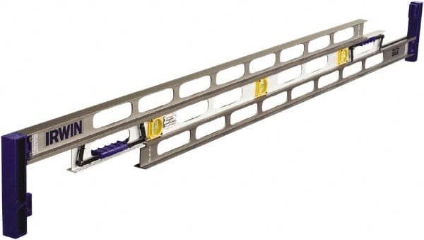 Irwin - 72" Long 3 Vial I-Beam Level - Aluminum, Silver - Strong Tooling