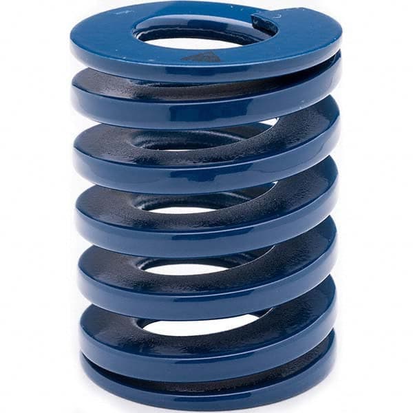 Associated Spring Raymond - 30mm Hole Diam, 15mm Rod Diam, 70mm Free Length, Blue Die Spring - Strong Tooling