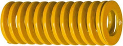 Associated Spring Raymond - 2-1/2" Hole Diam, 1-1/2" Rod Diam, 3-1/2" Free Length, Yellow Die Spring - 3881 Lb Max Deflection, 0.8299" Max Deflection, Extra Heavy Duty, Chromium Alloy Steel - Strong Tooling