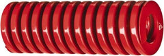 Associated Spring Raymond - 1-1/2" Hole Diam, 3/4" Rod Diam, 2-1/2" Free Length, Red Die Spring - 1565 Lb Max Deflection, 0.9134" Max Deflection, Heavy Duty, Chromium Alloy Steel - Strong Tooling