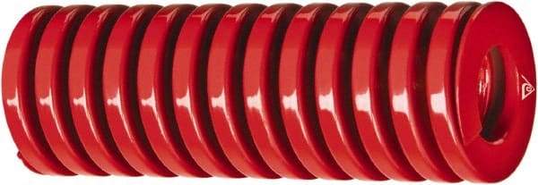 Associated Spring Raymond - 1-1/2" Hole Diam, 3/4" Rod Diam, 3-1/2" Free Length, Red Die Spring - 1342 Lb Max Deflection, 1.1929" Max Deflection, Heavy Duty, Chromium Alloy Steel - Strong Tooling