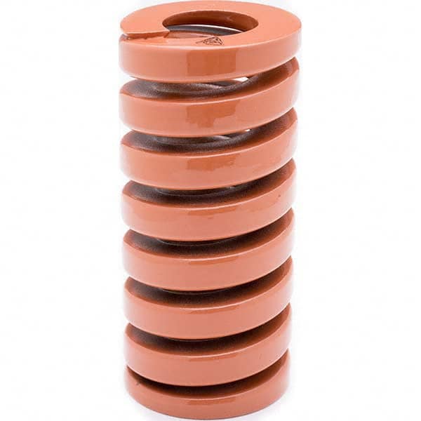 Associated Spring Raymond - 35mm Hole Diam, 17.5mm Rod Diam, 125mm Free Length, Brown Die Spring - Strong Tooling