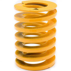 Associated Spring Raymond - 50mm Hole Diam, 25mm Rod Diam, 300mm Free Length, Yellow Die Spring - Strong Tooling