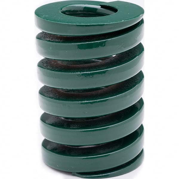 Associated Spring Raymond - 18mm Hole Diam, 9mm Rod Diam, 80mm Free Length, Green Die Spring - Strong Tooling