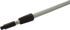 O-Cedar - 1" Aluminum Squeegee Handle - Threaded Connection, Silver, Telescoping - Strong Tooling