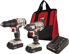 Porter-Cable - 20 Volt Cordless Tool Combination Kit - Includes 1/2" Drill/Driver & 1/4" Impact Driver, Lithium-Ion Battery Included - Strong Tooling