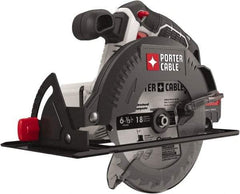 Porter-Cable - 20 Volt, 6-1/2" Blade, Cordless Circular Saw - 4,200 RPM, Lithium-Ion Batteries Not Included - Strong Tooling