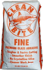 NC Minerals - Fine Grade Angular Crushed Glass - 80 to 100 Grit, 50 Lb Bag - Strong Tooling