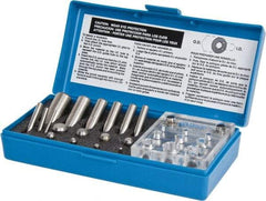 Precision Brand - 1/8 to 3/4 Inch Diameter Shim Punch and Die Set - 1/8, 3/16, 1/4, 5/16, 3/8, 7/16, 1/2, 5/8 and 3/4 Inch Diameter, 9 Piece - Strong Tooling