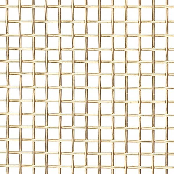 Value Collection - 34 Gage, 0.01 Inch Wire Diameter, 40 x 40 Mesh per Linear Inch, Brass, Wire Cloth - 0.015 Inch Opening Width, 36 Inch Wide, Cut to Length - Strong Tooling