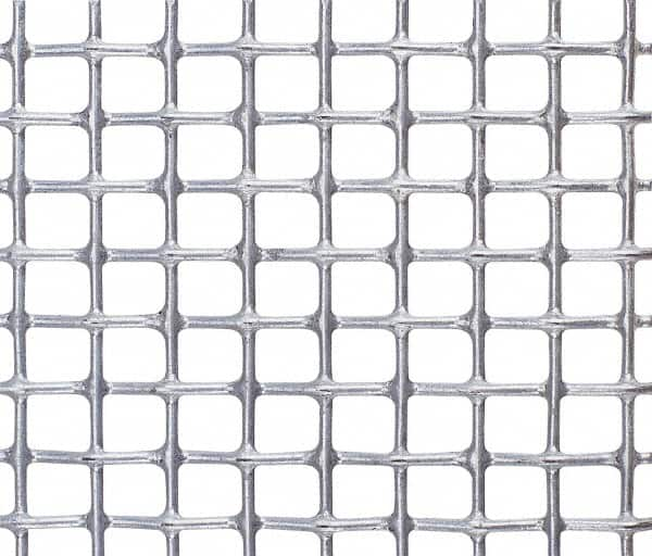 Value Collection - 25 Gage, 0.02 Inch Wire Diameter, 10 x 10 Mesh per Linear Inch, Steel, Wire Cloth - 0.08 Inch Opening Width, 36 Inch Wide, Cut to Length, Galvanized after Weave - Strong Tooling