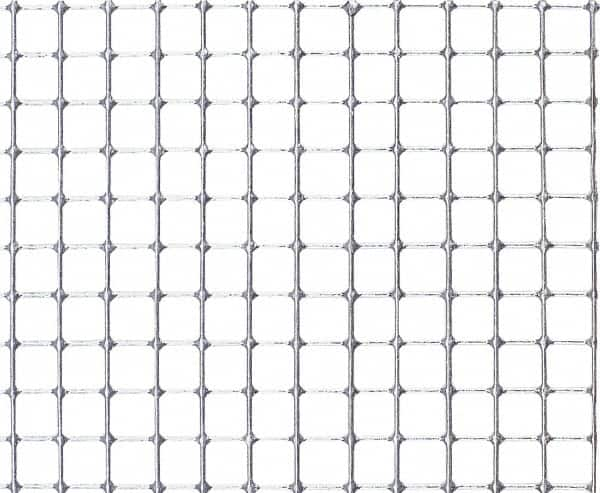 Value Collection - 14 Gage, 0.08 Inch Wire Diameter, 1 x 1 Mesh per Linear Inch, Stainless Steel, Welded Fabric Wire Cloth - 0.92 Inch Opening Width, 48 Inch Wide, Cut to Length - Strong Tooling