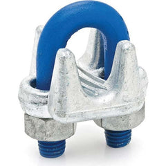 Wire Rope Clip: 1/4″ Rope Dia, Carbon Steel