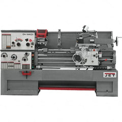 Jet - 16" Swing, 60" Between Centers, 230 Volt, Triple Phase Engine Lathe - 7MT Taper, 7-1/2 hp, 25 to 1,800 RPM, 3-1/8" Bore Diam, 40" Deep x 48" High x 97-1/2" Long - Strong Tooling