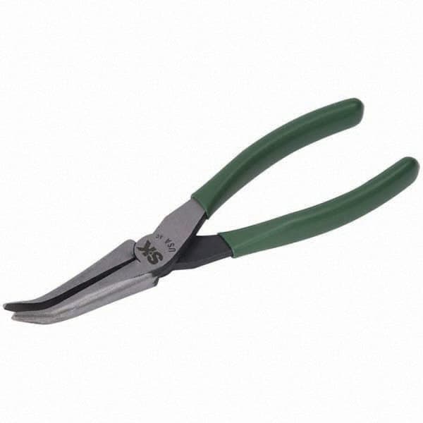 SK - Bent Nose Pliers - 7" W/O CUTTER CURVED NOSE PLIER - Strong Tooling