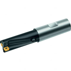 Walter - 1.22" Max Drill Depth, 2xD, 39/64" Diam, Indexable Insert Drill - 2 Inserts, 3/4" Shank Diam, Straight Shank - Strong Tooling