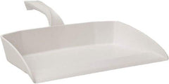 Vikan - 12-1/2" Wide Handheld Dustpan - Plastic Body, 4-1/2" Handle, White - Strong Tooling