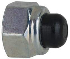 Value Collection - 5/16-18" UNC, 1/2" Width Across Flats, Zinc Plated, Steel Acorn Nut - 1/2" Overall Height, Nylon Insert Type, Grade 2 - Strong Tooling