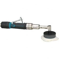 Dynabrade - 3" Pad Diam, 3,200 RPM, 0.4 hp, Handheld Pneumatic Buffer - 26 CFM, 1/4-20" Spindle Thread, 1/4" Inlet - Strong Tooling