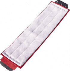 Unger - 5" Red Head Band, Large Microfiber Loop End Mop Pad - Quick Change Connection - Strong Tooling