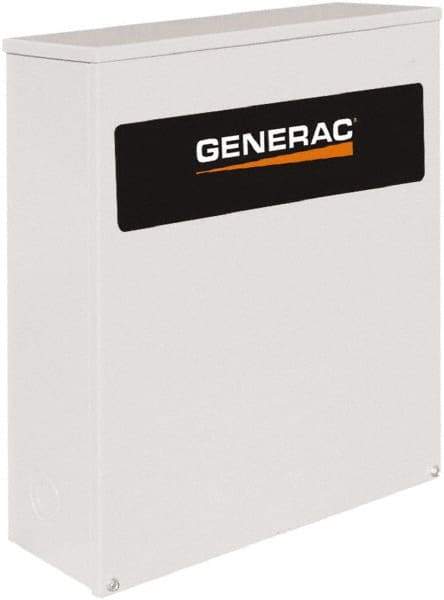 Generac Power - 3 Phase, 277/480 Input Volt, 100 Amp, Automatic Transfer Switch - 3R NEMA Rated, Aluminum, 24 Inch Wide x 10 Inch Deep x 36.1 Inch High, Automatic Exerciser, Electrically Operated, IEC 60947-6-1 - Strong Tooling