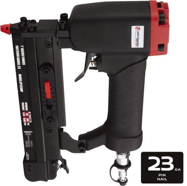 Value Collection - 1/2 to 1" Nail Length, 0.025" Nail Diam, 23 Gauge Micro Pin Air Nailer - 60 to 110 psi - Strong Tooling