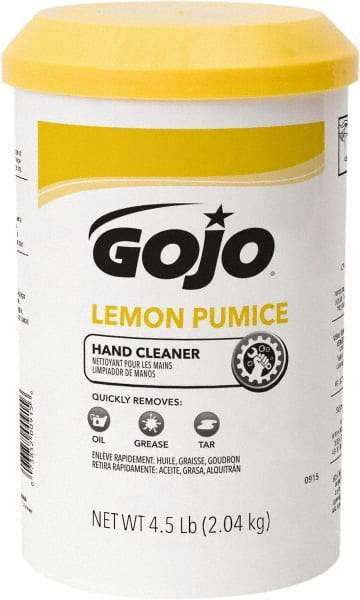 GOJO - 4.5 Lb Dispenser Refill Cream Waterless Hand Cleaner - White, Lemon Scent - Strong Tooling