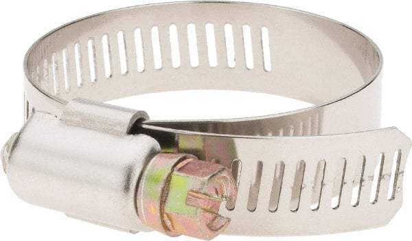 Value Collection - SAE Size 24, 1-1/16 to 2" Diam, Stainless Steel Worm Drive Clamp - 1/2" Wide - Strong Tooling