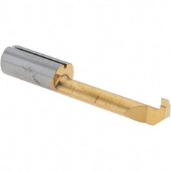 Iscar - 1.5mm Groove Width, 6.81mm Min Hole Diam, 24mm Max Hole Depth, Grooving Grooving Tool - 2.49mm Projection, 0.63" Shank Length, 40.01mm OAL, Solid Carbide, TiN Finish - Exact Industrial Supply