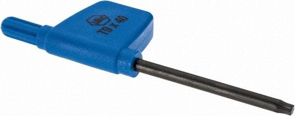 Iscar - T9 Torx Drive, Key for Indexable Grooving - Compatible with Insert Screws - Strong Tooling