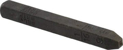 Made in USA - 1/16" Character Size, 9 Character, Heavy Duty Individual Steel Stamp - Steel, Individual - Strong Tooling