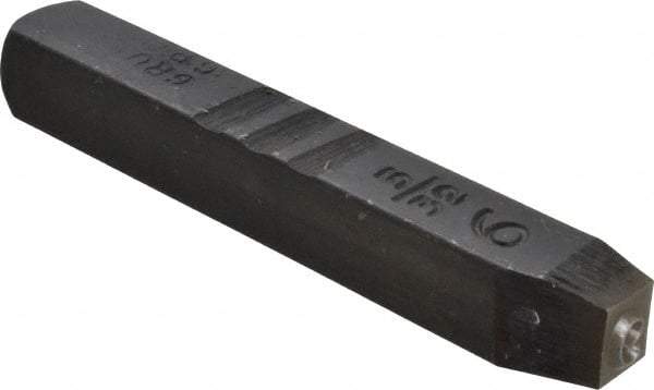 Made in USA - 5/32" Character Size, 9 Character, Heavy Duty Individual Steel Stamp - Steel, Individual - Strong Tooling