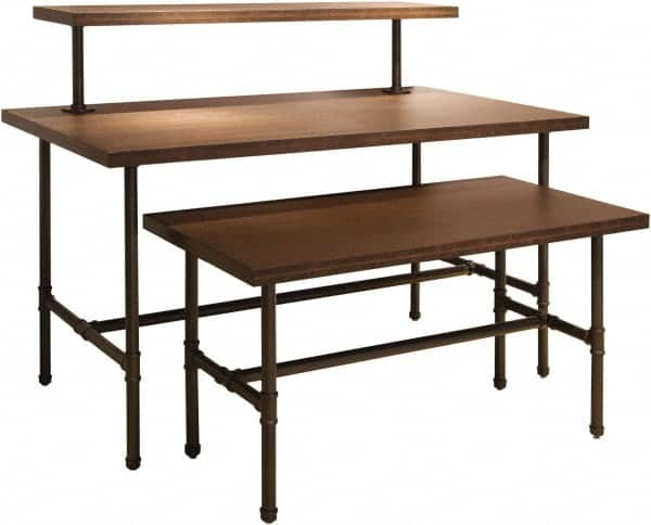 ECONOCO - 54" Long x 14" Wide x 12" High Stationary Table Nesting Topper - Dark Brown, Melamine Top - Strong Tooling